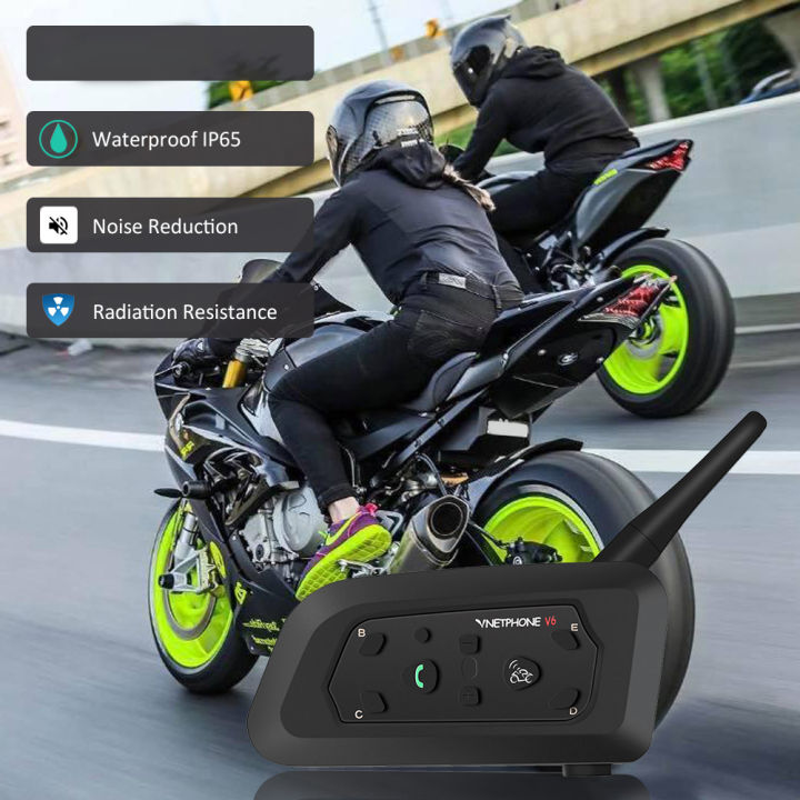 v6-1200m-รถจักรยานยนต์-bluetooth-compatible-helmet-headset-intercom-2-riders-interphone