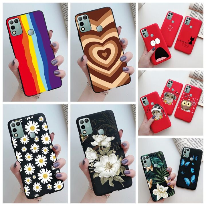 for-infinix-hot-10-play-10-lite-case-cute-flower-heart-painted-soft-silicone-phone-case-for-infinix-hot-10-play-lite-hot10-cover