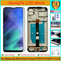 ZZOOI 6.5" New Original one fusion Display For Motorola One Fusion XT2073 XT2073-2 With Frame LCD with Touch Screen Digitizer Assembly