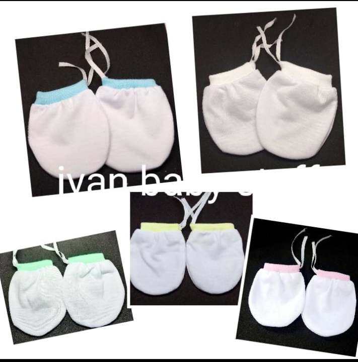 newborn baby gloves/mitten 1 pair Lazada PH