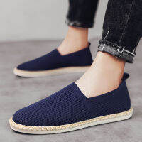 PUPUDA Espadrilles รองเท้าไม่มีส้นสำหรับผู้ชายรองเท้าผ้าใบน้ำหนักเบาสำหรับฤดูร้อนรองเท้าลำลองแฟชั่นผู้ชายรองเท้าฤดูร้อน