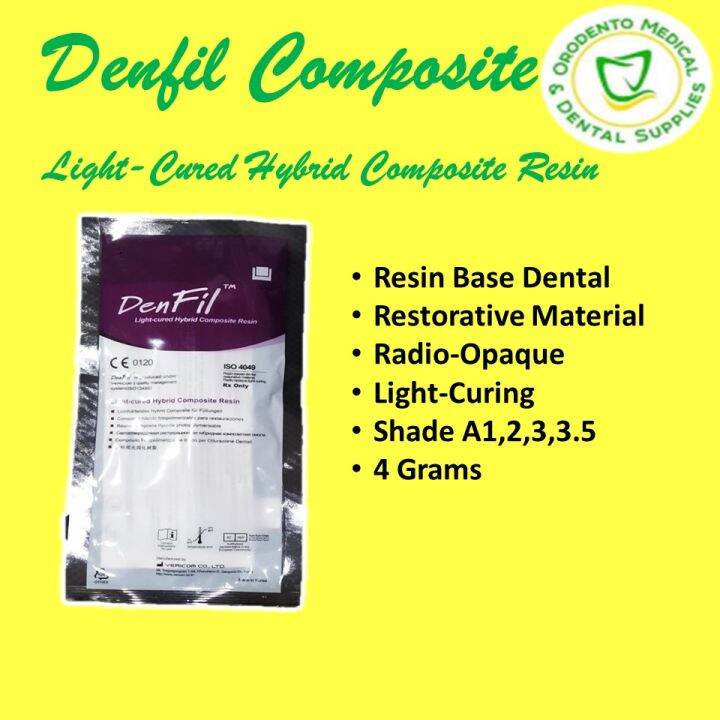 Denfil Packable Composite Lightcured Hybrid Composite Resin 4grams A1