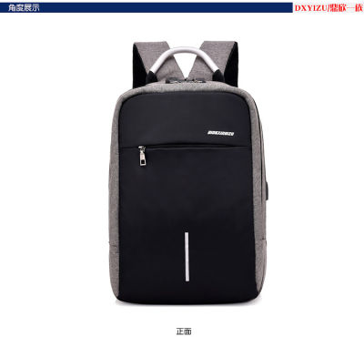 ShenWin Store กระเป๋าเป้สะพายหลังกันน้ำมีช่องเสียบ USB สำหรับนักเรียนกระเป๋านักเรียนกระเป๋าเป้สะพายหลังขนาดใหญ่สไตล์ลำลอง