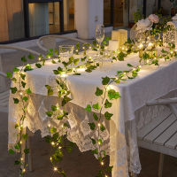 LED Solar Ivy String Lights Artificial Vine Lights Garland Fairy String Light Outdoor for Party Christmas Garden Decor