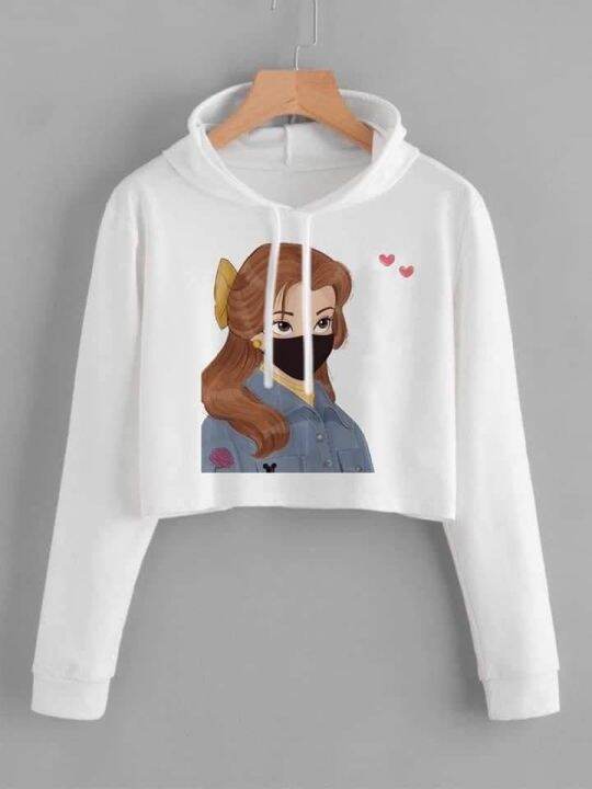 Lazada crop top hoodie online