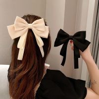 【Ready Stock】 ☌✢○ C18 New Elegant Satin Headgear with Bow and Hair Clip