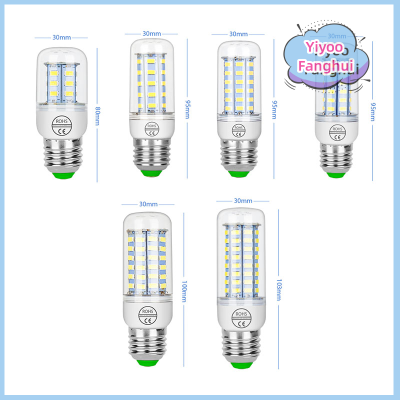 Yiyoo หลอดไฟข้าวโพดสีขาวเย็น220V สำหรับหลอดไฟข้าวโพด LED E14 E27