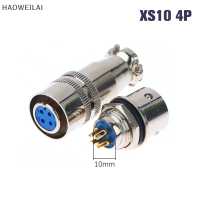 [HAOWEILAI] 1ชุดปลั๊กไฟฟ้ามินิ XLR การบิน XS9 XS10 2Pin 3Pin 5Pin 4Pin 9มม. 10มม. ตัวเชื่อมซ็อกเก็ตสำหรับการบินล็อคด้วยตนเอง