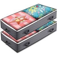 【hot】✲  Under Bed Storage Quilt Wardrobe Organiser Dust Tidy Large Capacity Organizer Sundries