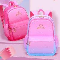 The new female star, a primary school pupils school bag light gradients, the 1-3-6 grade children backpack bag