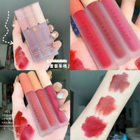 HERORANGE LIPS SET ลิปสติกชุด3แท่งกำมะหยี่ลิปจุ่มลิปกลอสแดงก่ำส้มอิฐติดทนเครื่องสําอางราคาถูก-0514