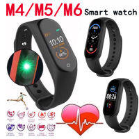 M4 Waterproof Smart watch Wristband M5 นาฬิกาอัจฉริยะ M6 นาฬิกาออกกำลังกาย นาฬิกาวัดชีพจร ความดัน ระดับออกซิเจนในเลือดนับก้าว สมาร์ทวอทช์