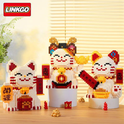 อนุภาคขนาดเล็กในชุดจะประกอบเข้าบล็อกตัวต่อ Maneki-Neko ซึ่งส่งไปยังผู้ใหญ่เด็กการศึกษาของเล่นของขวัญและเครื่องประดับ