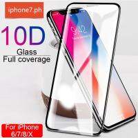 10D Full Cover Temper Glass compatible for 6 7 8 Plus X Xs XR 11 12 13 Pro MAX Mini