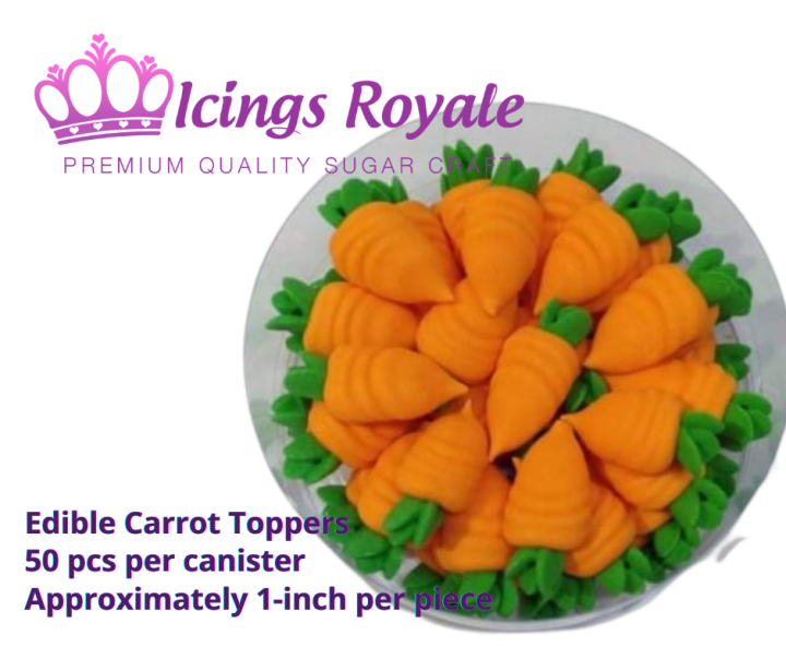 Carrot Candy Cake Cupcake Topper Edible 50s | Lazada PH