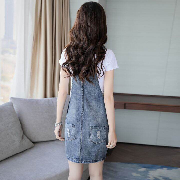 ready-stock-summer-denim-dress-pocket-bodycon-mini-dress-dinner-dress-oversized