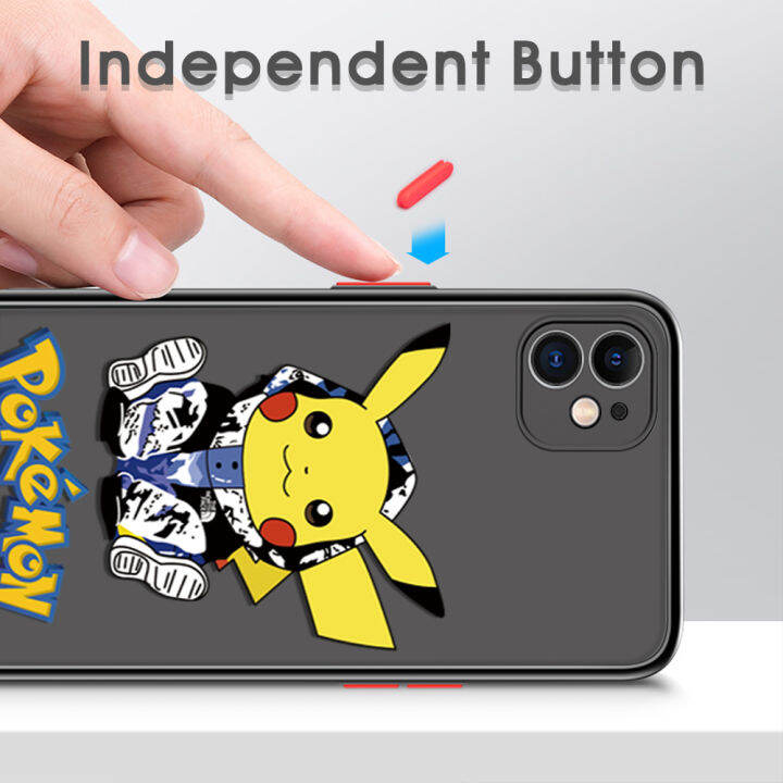 ggk-เคสสำหรับ-vivo-y27การ์ตูนน่ารักแฟชั่น-pikachu-เคสโทรศัพท์มือถือมีน้ำค้างแข็งโปร่งใสกันกระแทกมีกล้องคลุมทั้งหมดปกป้องเคสโทรศัพท์