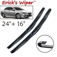 Wiper Front Hybrid Wiper Blades For Mitsubishi Lancer 2009 - 2017 Windshield Windscreen Window Rain Brushes 24"+16"