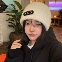 Loose version of woolen hat for women in autumn and winter versatile face-showing trendy pullover new warm ear-protecting pile