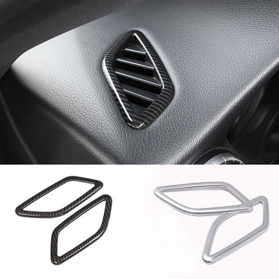 2x Chrome ABS Center Dashboard Upper Air Vent Outlet สำหรับ -Benz A CLA GLA Class W176 C117 X156 13-19