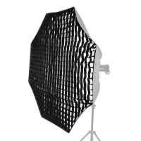 140ซม./55in การถ่ายภาพ Octagon Softbox Grid สีดำตารางรังผึ้งแผ่นสะท้อนแสงภาพผลิตภัณฑ์อุปกรณ์ถ่ายภาพ Vlog Studio