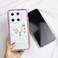 KOSLAM เคสโทรศัพท์ดอกไม้ใสลายผีเสื้อสำหรับ Realme 11 4G 5G 11 Pro 11 Pro + C51 C53 C55 OPPO A38 4G A58 4G A78 4G A98 5G ปลอกโทรศัพท์มือถือนุ่มสไตล์ใหม่มีในสต็อก