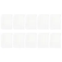 10 Pcs Loose Leaf Zipper Bag Name Cards Pockets PVC Tickets Plastic Folders Side Bill Storage Calling-card Clear Bags