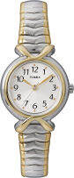 Timex Womens T21854 Pleasant Street Two-Tone Stainless Steel Expansion Band Watch