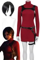 Ada Wong Cosplay Wigs Women Costume Game Resident 4 Roleplay Fantasia Outfit Halloween Carnival Party Cloth For Female Disguise