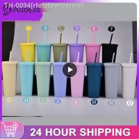 ❈ rfefefewfeerew Copo de palha plástico camada dupla com tampa caneca água fosco BPA Free garrafa Leakproof suco café leite 24oz 5 Pcs 8 10Pcs