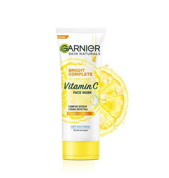 Garnier Bright Complete Vitamin C Face Wash BY JustKlik Lazada Indonesia