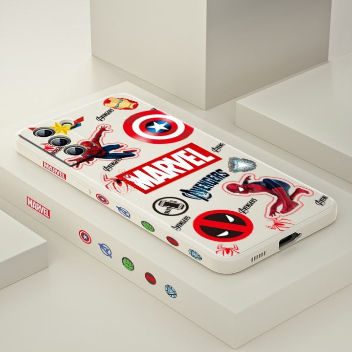 marvel-hero-cute-avengers-for-samsung-galaxy-s22-s21-ultra-s20-s10-note20-plus-pro-lite-fe-liquid-left-silicone-soft-phone-case-phone-cases