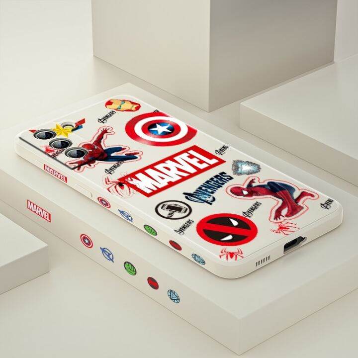 marvel-hero-cute-avengers-for-samsung-galaxy-s22-s21-ultra-s20-s10-note20-plus-pro-lite-fe-liquid-left-silicone-soft-phone-case-phone-cases