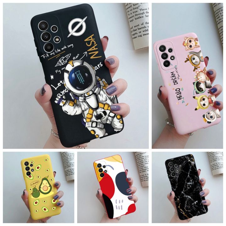 Fusion Cover For Samsung Galaxy A23 5G Hybrid Phone Case CUTE CAT WHITE