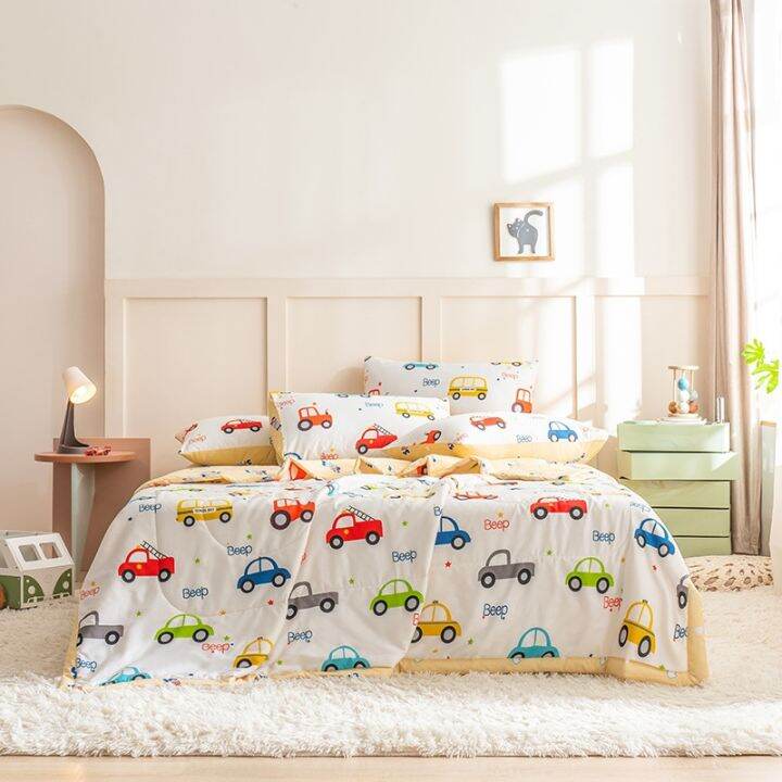 cod-factory-wholesale-pure-summer-quilt-four-piece-set-inside-and-outside-class-a-air-conditioning-maternal-child-grade-thin