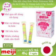 Hộp 24 thanh Sữa bột công thức Meiji Hohoemi Milk cho bé 0 đến 12 tháng
