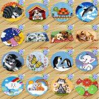 Cartoon Animal latch hook Rug Kits DIY carpet embroidery foamiran for needlework smyrna button carpets on the floor diy bag