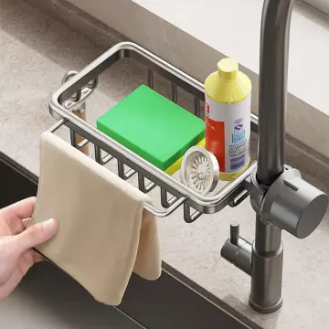 Kitchen Sink Sponge Holder Draining Rack Sink Kitchen Hanging Drain Storage  Tools Storage Shelf Sink Holder Drain Basket - China Sink Shelf and Storage  Shelf price