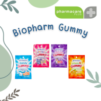 Biopharm gummy ขนมวุ้นเจลาตินสำเร็จรูป (ผสมแคลเซียม,มัลติวิตามิน,น้ำมันปลา,วิตามินซี)