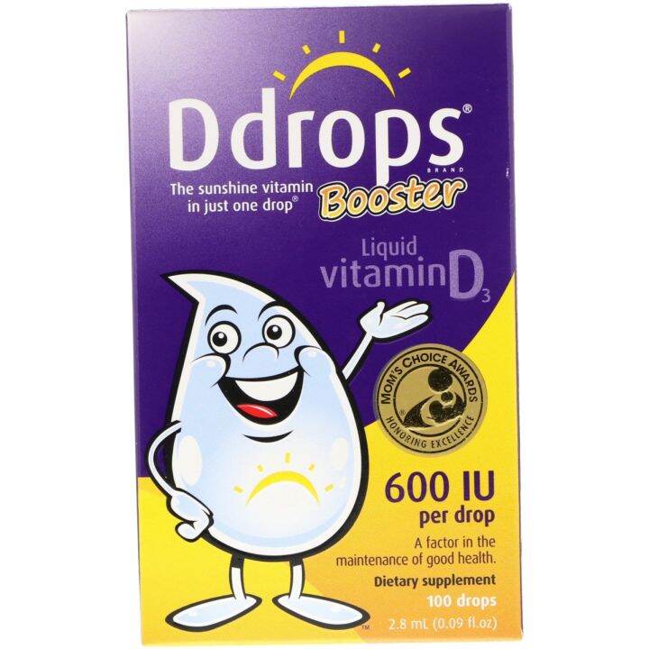 [PRE-ORDER] DDROPS BOOSTER LIQUID VITAMIN D3 600 IU 0.09 FL OZ (2.8 ML ...