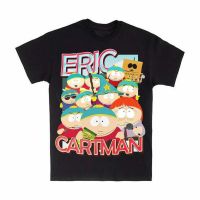 American Cartoon south park mens 100% cotton round neck short -sleeved T-shirt