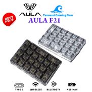 Numpad Aula F21 không dây Hotswap 3 Mode White Led