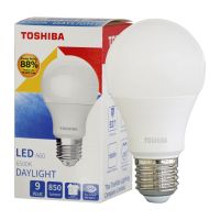 TOSHIBA หลอดไฟ LED 9W แสงขาว / แสงส้ม (DL/WW) E27