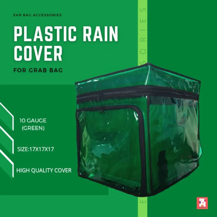Rain plastic cover for grab bag(High quality) Lazada PH