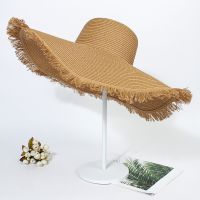 2022 New Simple Foldable Wide Brim Floppy Girls Straw Hat Sun Hat Beach Women Summer Hat Travel Cap Lady Cap Female