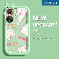 Dienya เคสสำหรับ Honor 50เคสการ์ตูนน่ารักรูปดาวและแมวสีสันสดใสนิ่มกันกระแทกเคสโทรศัพท์โปร่งใสสร้างสรรค์ปลอกซิลิโคนป้องกันเลนส์กล้องสัตว์ประหลาดที่น่ารัก