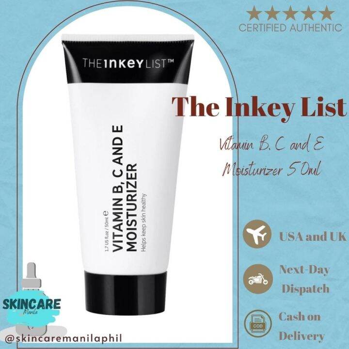 The Inkey List Vitamin B C And E Moisturizer 50ml | Lazada PH