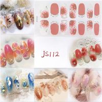 【hot sale】 ☂ B50 [14PCS] Cute Nail Sticker Beautiful Girl Nail Sticker Gift Nail File Waterproof Non-toxic Nail Sticker JS101-JS120