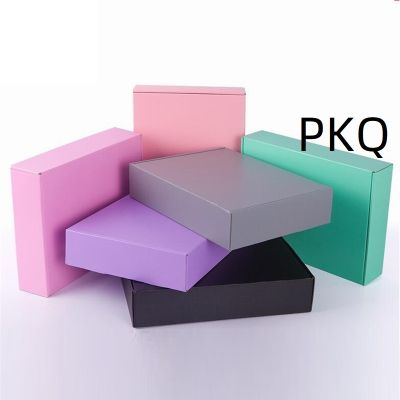 Colour Carton Small Gifts Electronic Accessories Packaging Box Blank Kraft Corrugated Paper Trinkets Ornaments Cartons