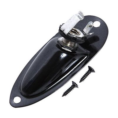 ：《》{“】= Output Jack Plate Socket Boat Style For Electric Guitar Chromeplated